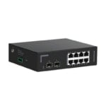 Industrial Gigabit unmanaged 8 ports PoE switch with 2 SFP