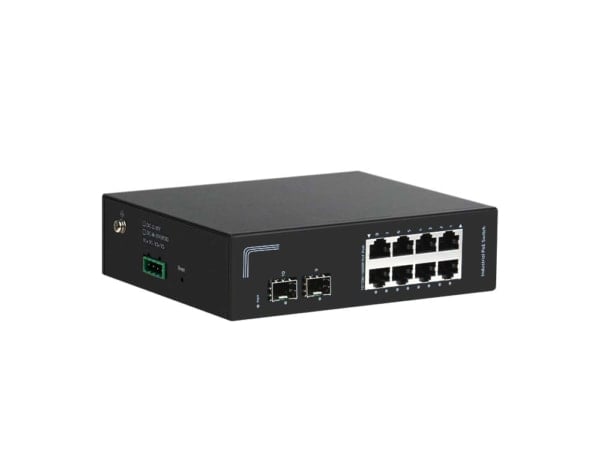 Industrial Gigabit unmanaged 8 ports PoE switch with 2 SFP