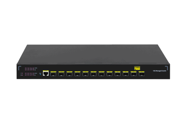 12 Ports 10G SFP+ Layer 3 Managed Fiber Core Network Ethernet Switch