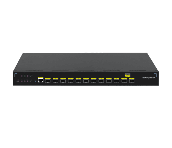 12 Ports 10G SFP+ Layer 3 Managed Fiber Core Network Ethernet Switch