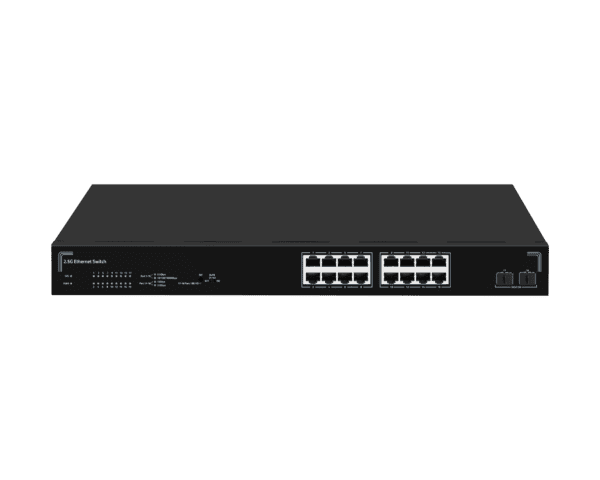 16 Ports 2.5G Switch Multi-Gigabit 10G SFP+ Unmanaged Ethernet Splitter Network Switch